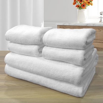 WSOKO 100% Pure Cotton Face Towel 12 x 12 Inch | Soft & Highly Absorbent Wash Cloth | Quick Dry, Skin-Friendly & Durable | Hotel Quality White Face Towel