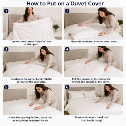 WSOKO COTTON Duvet Cover 90x102 Inch | Cotton Comforter Cover with Zip | Solid White Hotel Quality Quilt Cover | Soft Breathable Bedding Protector for Queen Size Bed